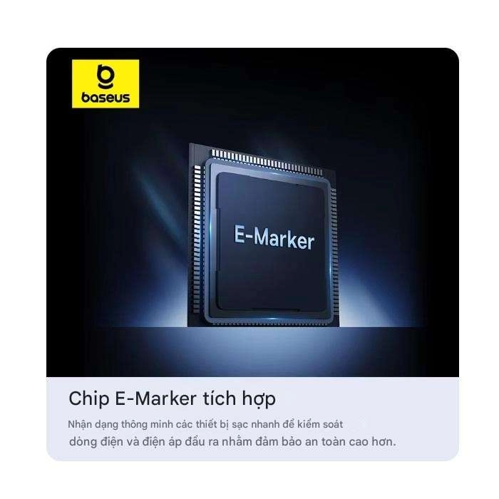 Cáp sạc nhanh lò xo Baseus PD 100W USB-C to USB-C Fish-Eye